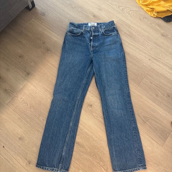 Reformation Cynthia High Rise Straight Jeans Blue - Size 25 - Picture 4 of 5